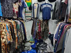 Jual borongan kaos, kemeja batik