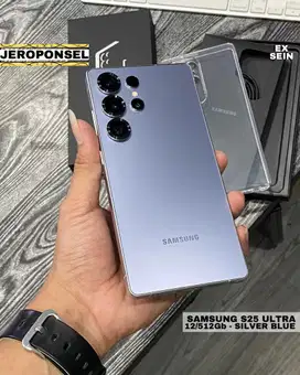 SAMSUNG S25 ULTRA 12/512GB ULTRA SILVER BLUE SEIN LIKE A NEW GARANSI