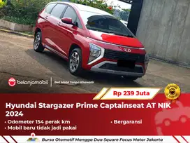 [ ODO 154 KM ] Hyundai Stargazer Prime Merah Captainseat AT 2024/2025