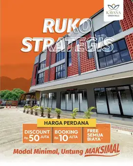 Ruko Kayana Green Hills Bogor-Dp 0%,Booking 10 Jt All In Free Biaya2