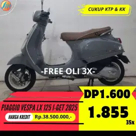 PIAGGIO VESPA LX 125 I-GET 2025 KREDIT MURAH ANGSURAN TERJANGKAU SEKEN