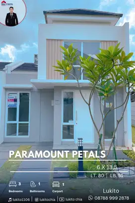 Dijual Cepat Rumah Baru Siap Huni Paramount Petals Akses Tol Langsung