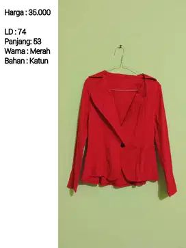 Blezer Warna Merah