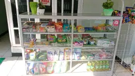 Dijual etalase ukuran P 1.5m lbr 45cm