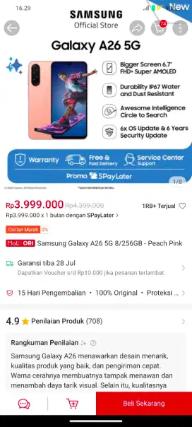 Samsung Galaxy A26 5G 8/256GB