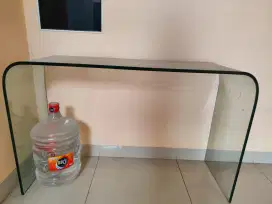 Meja Console Tempered Glass