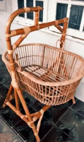 Jual Ayunan Box Bayi rotan asli