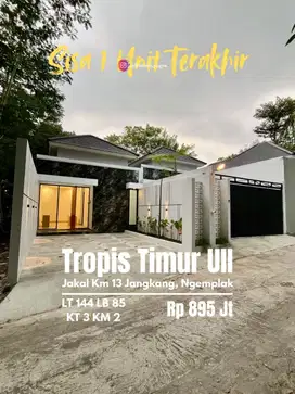Rumah baru luas murah timur Uii dekat pasar Jangkang