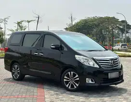 Toyota Alphard Tipe G ATPM 2.4 Tahun 2012 Facelift Warna Hitam