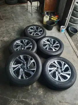 JUAL ATAU TT VELG INNOVA REBORN FACELIFT KOMPLIT BAN BS TURANZA 5 PCS