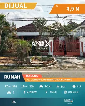 Dijual Rumah Lokasi Strategis Di Blimbing Kota Malang