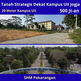 Tanah Strategis Dekat Kampus Ternama di Jogja, Cocok untuk Usaha