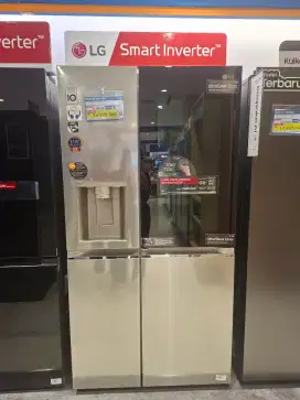 CICILAN KULKAS LG SIDE BY SIDE 674LTR STAINLESS