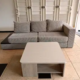Sofa 1 set meja second