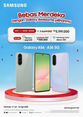 PROMO JUMAT SABTU MINGGU SAMSUNG A56 CASHBACK 200ribu