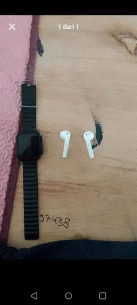 Jual smart watch dan headset blue tooth
