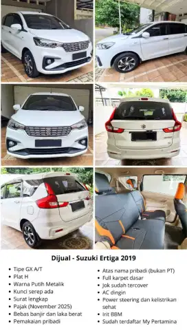 Dijual - Suzuki Ertiga 2019