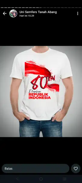Kaos polos dan selimut mobil