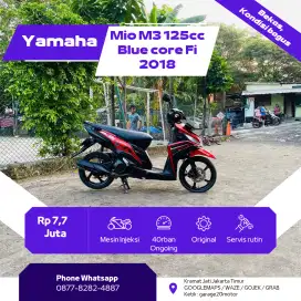 Yamaha Mio M3 125cc Blue core Tahun 2018 pajak off