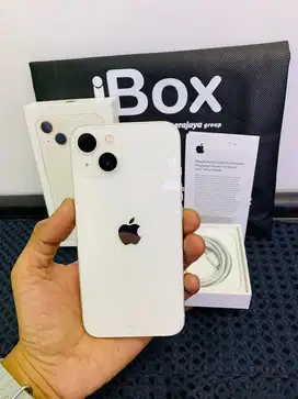 Iphone 13 128gb starlight second ex ibox bh 98% garansi on