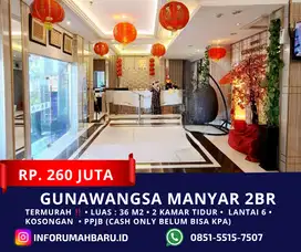 GUNAWANGSA MANYAR TERMURAH ‼️ Unit 2 Bedroom Unfurnish Tengah Kota