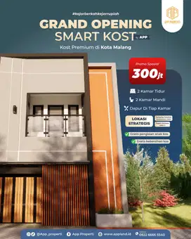Dijual Kamar Kost Premium 2 menit Kampus UMM Malang