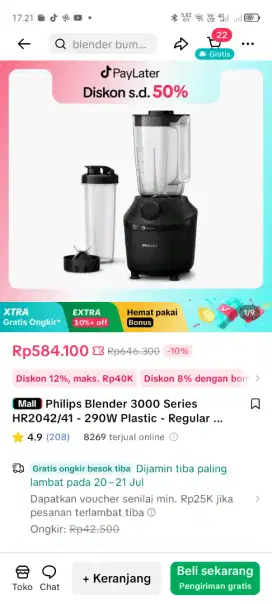 Jual blender jus Phillip