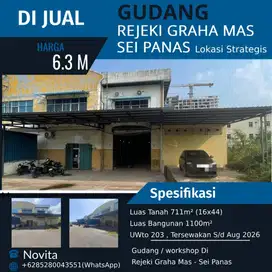 Gudang / workshop Di Rejeki Graha Mas - Sei Panas