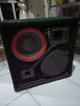 Dijual box 12 inch double + corong tweter