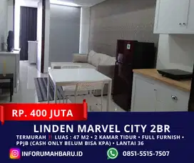 THE LINDEN TERMURAH ‼️ Apartemen 2BR Marvel City Ngagel Tengah Kota