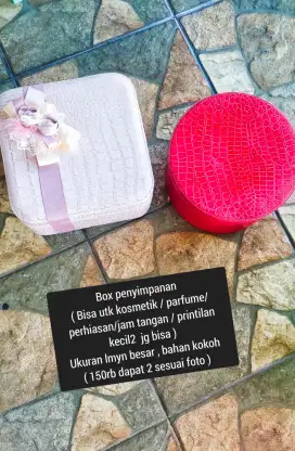 Box penyimpanan bahan kulit tebal