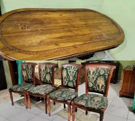 Meja & Kursi Kayu Jati