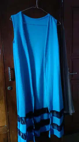 Long Cardigan Biru