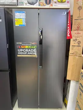 Kulkas Polytron 445L side by side