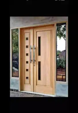 Menerima pesanan pintu kusen jendela kayu jati