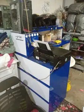 Meja bekas BRI link atau counter bisa buat resepsionis