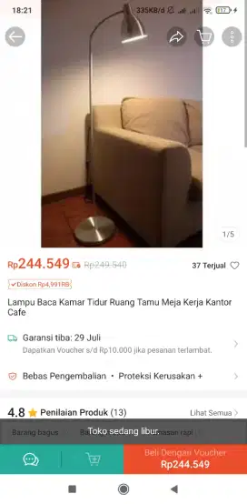 Lampu hias ,lampu belajar ,lampu salon.