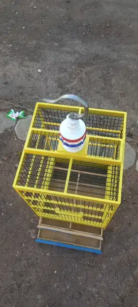 Sangkar burung kotak.