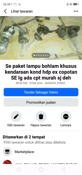 Se paket lampu bohlam 12 volt kond hdp ex copotan mgkn ada yg perlu
