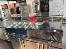 Counter salad krischef 5 pan mesin ori uk 120x34x43 
Hrg 3 jt