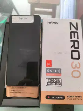 INFINIX ZERO 30 RAM 12/256 WARNA WHITE MULUS KOMPLIT ORIGINAL
