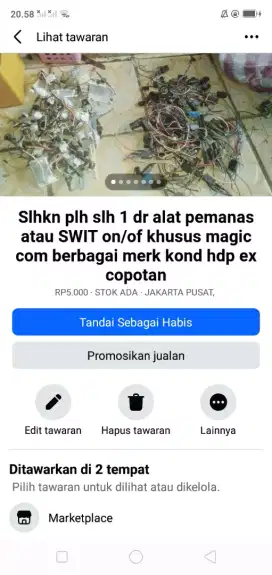 Slhkn lh slh 1 dr alat pemanas/SWIT on/of khusus magic com mcm2 merk