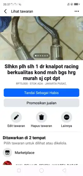 Slhkn plh slh 1 dr kelengkapan sepeda/motor kond bgs edisi bosan murah