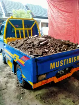 Jasa angkut & buang brangkal puing barangkal sampah daun prabotan dll