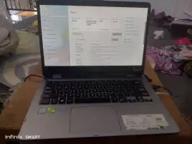 Dijual laptop layar sentuh Asus vivobook TP410U gen8