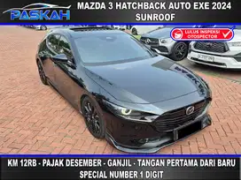 Auto Exe - LIMITED KM=12k Bunga=4,5% Mazda 3 Hacthback 2024 SUNROOF