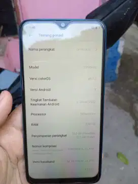Oppo a12 ram 3/32 batangan