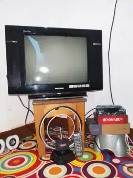 TV 21 INCH POLYTRON FM RADIO SLIM FLAT FULLSET NORMAL