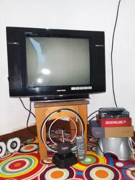 TV 21 INCH POLYTRON FM RADIO SLIM FLAT FULLSET NORMAL