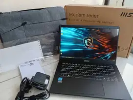 Dijual Laptop MSI Modern 14 i3 RAM 8GB SSD 256GB